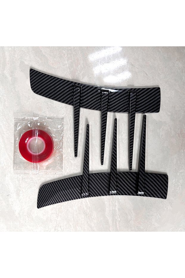 Carbon fiber Universal Motors Fender Decoration Car Anti-scratch Anti-collision Decoration Sticker A