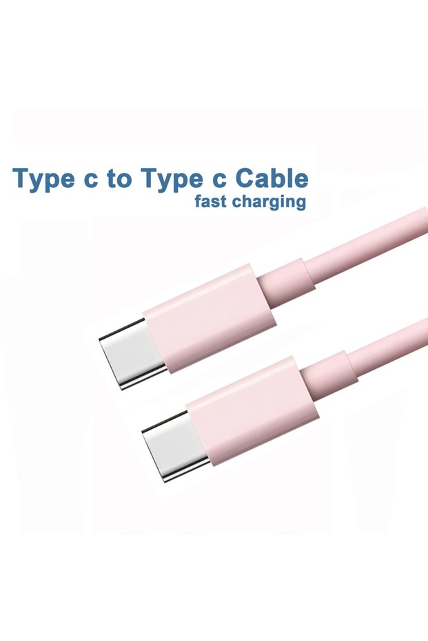 2m Pink PD 60W USB C to USB Type C Cable Fast Charge Data Cable For Iphone 15 15Pro Huawei Samsung X
