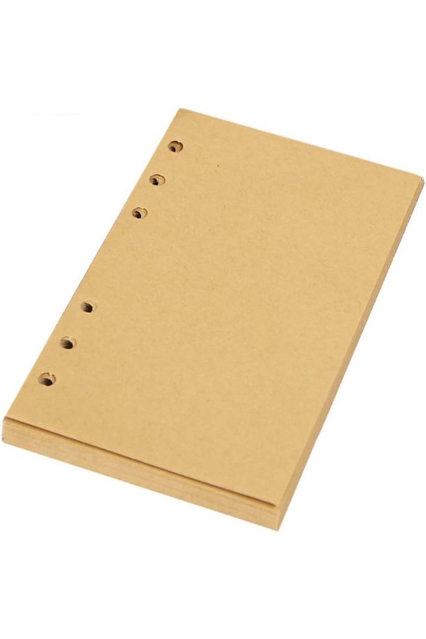 Refill Retro Notebook Traveler Diary Leather Soft Cover Small Size 13x9cm Replaceable Kraft Paper In