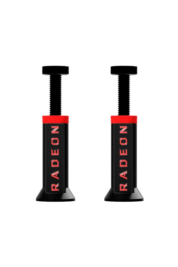 Red and black-2pcs 1/2pcs GPU Jack Support Holder, Height Adjustable Video Card Bracket, Desktop PC