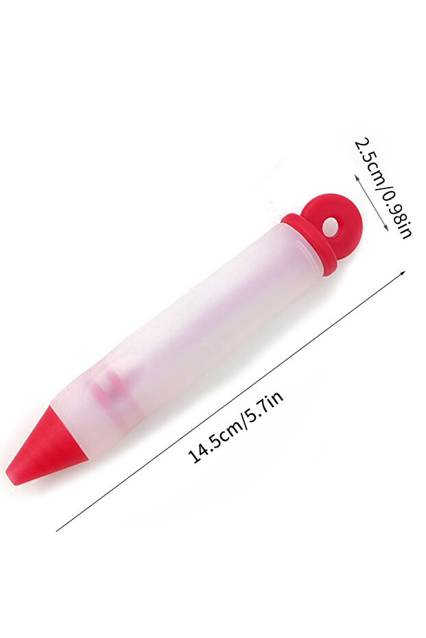 1PC 1PC Silicone piping pen; cream cake DIY writing pen baking tool decoration for Western food plat