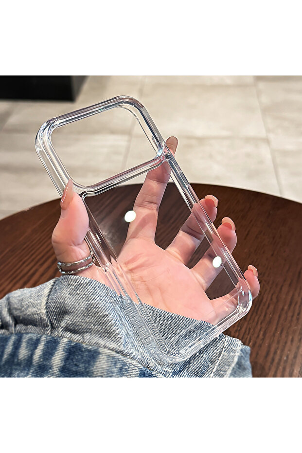 iPhone 16 Transparent Luxury Transparent Shockproof Case For iPhone 17 16 15 14 13 12 11 Pro Max Air