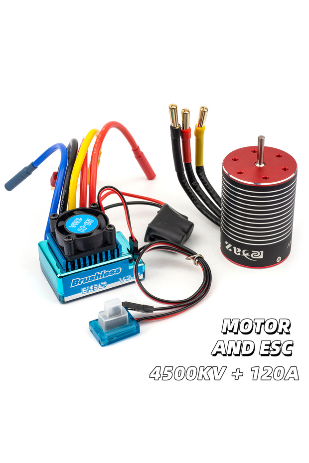 4500KV and 120A RC 3650 Brushless Motor For Axial Traxxas TRX4 RC Crawlers 1/10 Car Parts Accs Toys