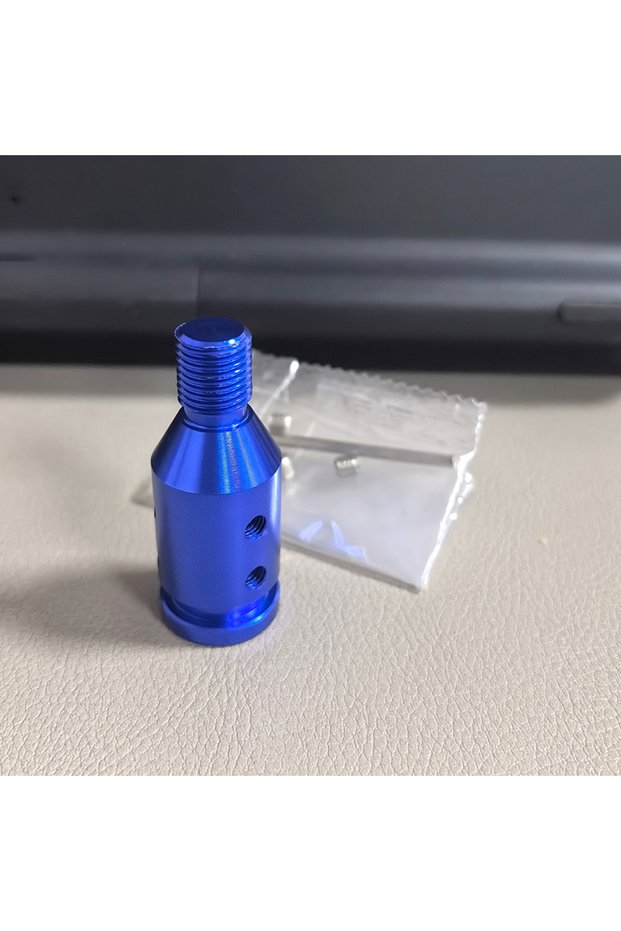M12 blue Gear Stick Shift Connector Thread with Screw Wrench Aluminum Alloy Universal Car Manual Gea