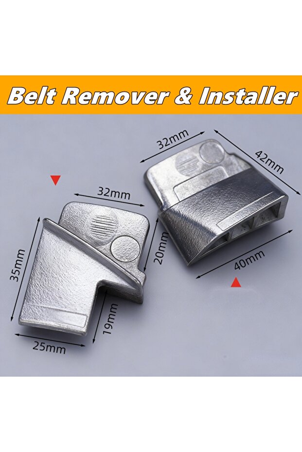 1 set 2Pcs Zinc Alloy Automobile Ribbed Drive Belts Remover Stretch Aux Belt Removal Installer Tool