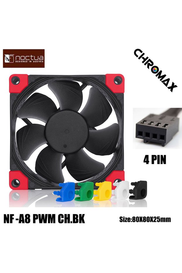 NO RGB BROWN NF-A8 PWM CH.BK.S Noctua NF-A8 80mm 12v/5v Computer Cooling fan 3pin/4pin PWM quiet Rad