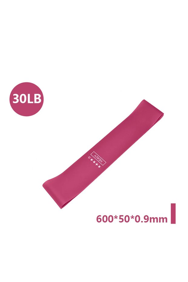 Fuchsia Portable Fitness Workout Equipment Rubber Resistance Bands Yoga Gym Elastic Gum Strength Pil