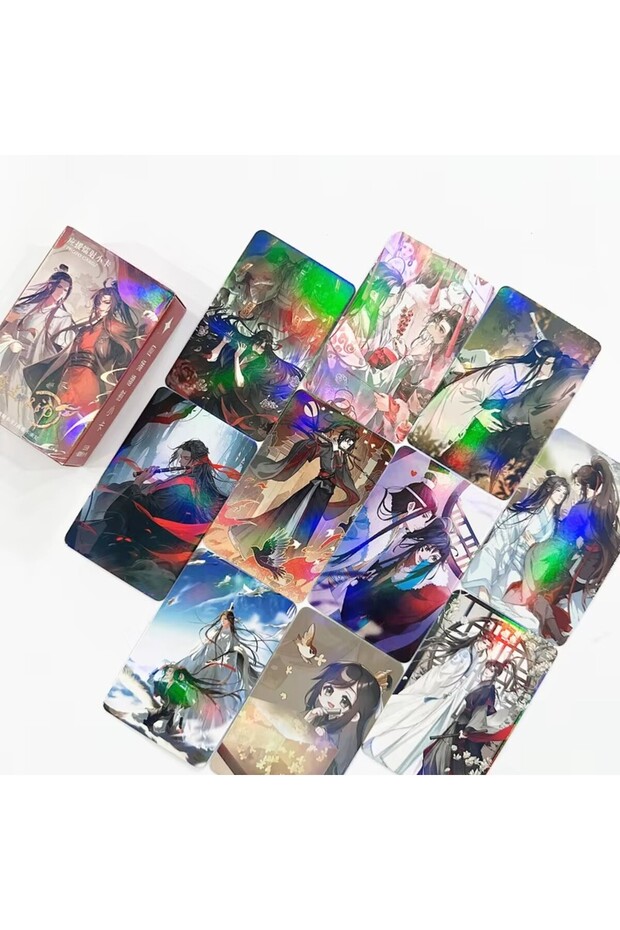 Paper Random Cover 55Pcs Mo Dao Zu Shi Grandmaster of Demonic Cultivation Laser Lomo Card Wei Wuxian