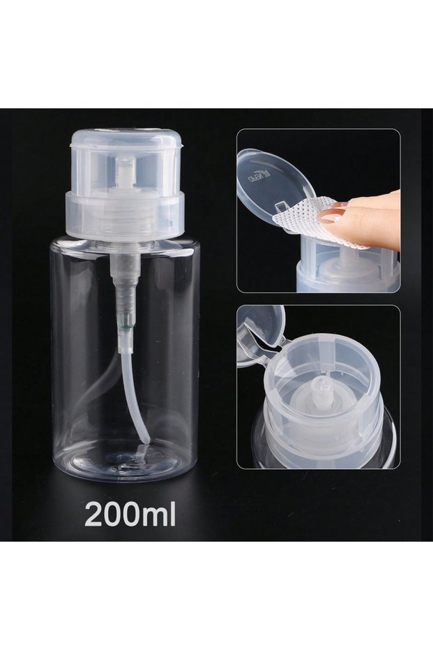 D30 200ml 100 ml Nail Storage Refillable Bottles Empty Liquid Press Pump Dispenser Nail Art Polish R