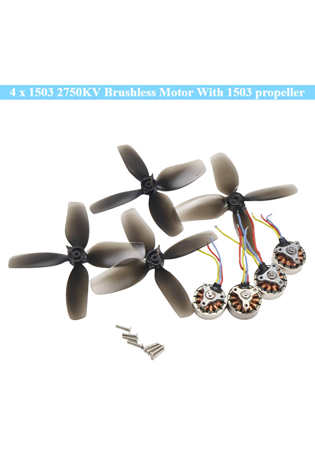4 x motor and blade 4Pcs 1503 2750KV Brushless Motor with 1503 Propeller 4-blade for FPV Racing Dron