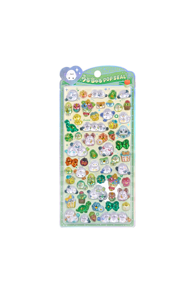 BKE06 Mini Japanese Style New Cartoon 3D Drop Relief Stickers Scrapbooking DIY Journaling Stationery