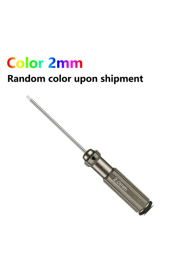 Color 2mm 1pcs RC Tools Hexagonal Screwdriver Hardened Titanium Plated, 1 Piece 1.5 2.0 2.5 3.0mm S
