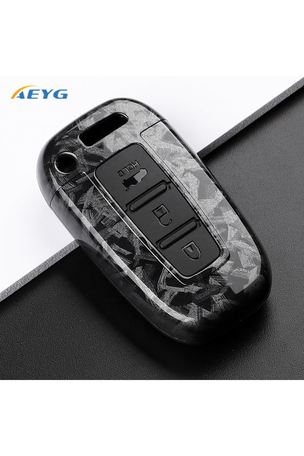 Fcarbon 3A ABS Carbon Fiber Car Key Case Cover For Hyundai Solaris HB20 i30 Veloster SR ix35 Elantra