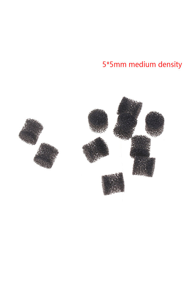 5x5mm medium density 10Pcs DIY Earbuds Repair Parts Earphone Front Cavity Tuning Cotton Tuning Spong