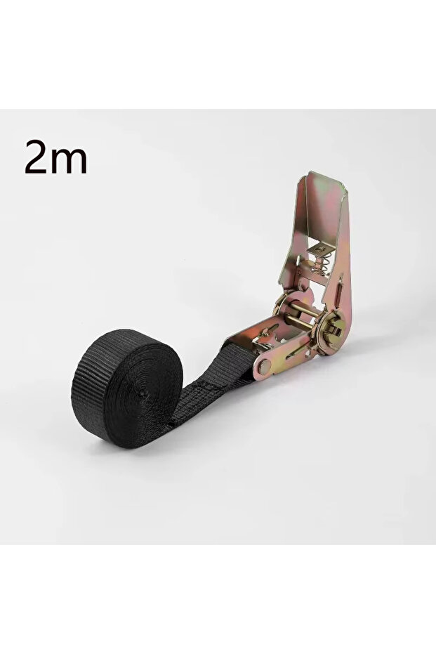 jgq-black(bl)2m 5m Cargo Strap Ratchet Tensioner Freight Car Fixed Tightener Tighten Rope For Luggag