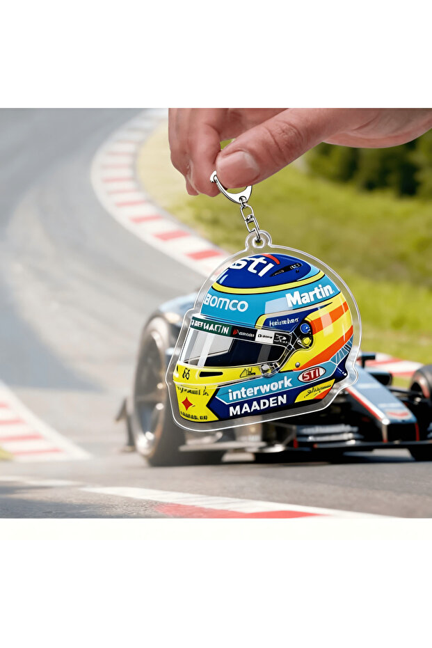 16 Fast Furious Racing Motorsport Keychain Keyring Accessories Bag Charms Lando Driver Keychains Wo