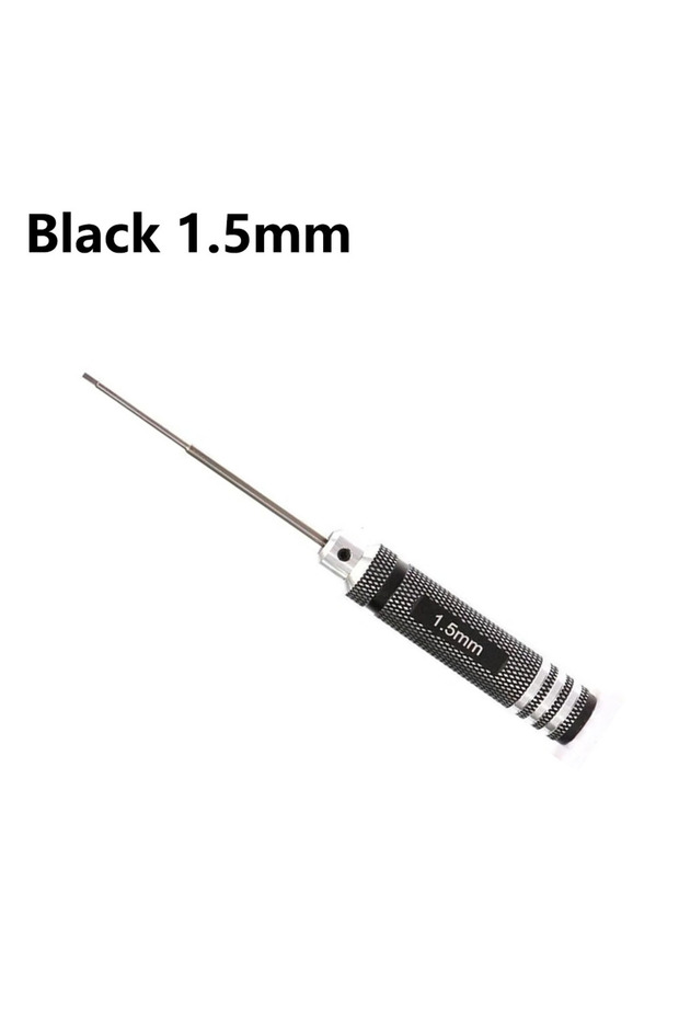 Black 1.5mm 1pcs RC Tools Hexagonal Screwdriver Hardened Titanium Plated, 1 Piece 1.5 2.0 2.5 3.0mm