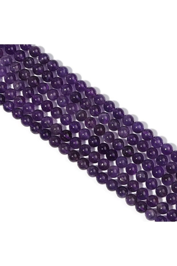 6mm approx 60pcs PURPLE Natural Stone Amethysts Crystal Beads Round Loose Spacer 5A Bead For Jewelry