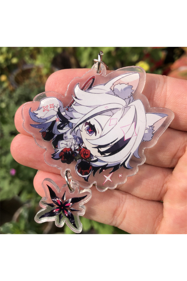 3 Game Impact Fatui The Doctor Knave Arlecchino Lyney Neuvillette Cosplay Anime COSTUME Keychain Key