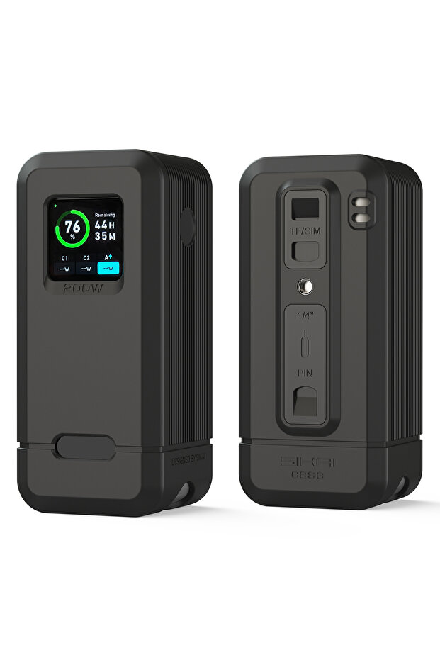 Black for Anker 200W Silicone Case for Anker Prime 27,650mAh 250W/20,000mAh 200W Power Bank TF/SIM c