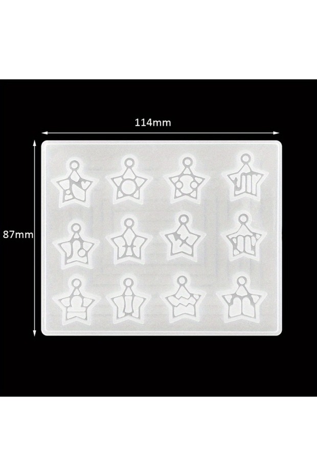Star 12 Zodiac Constellation Resin Molds Round Star Zodiac Sign Epoxy Silicone Casting Mould for DIY