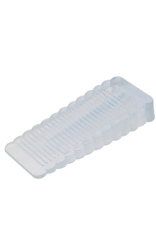 Transparent G826A Silicone Door Stop Wedge Safety Stoppers Reusable Shock Absorbent Home Office Anti