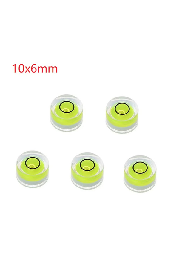 A(10x6mm) 5pcs Mini Round Accuracy Bubble Level Bullseye Instrument Horizontal Precision Bubble Leve