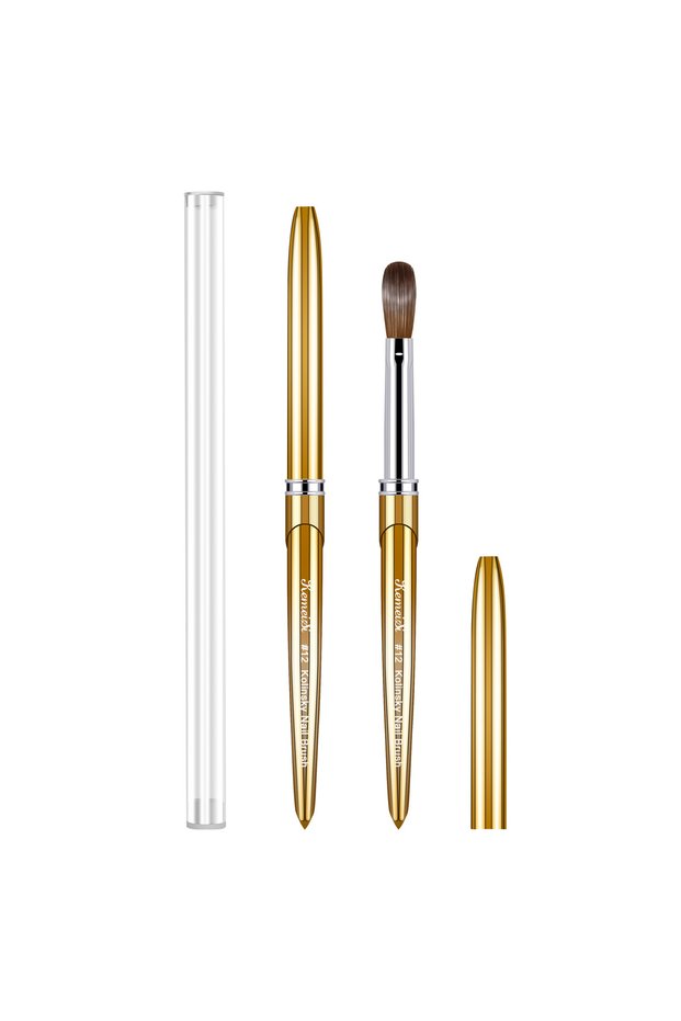 K24013-12 Kolinsky Sable Acrylic Brush Crimped UV Gel Carving Pen Liquid Powder DIY Manicure Nail Dr