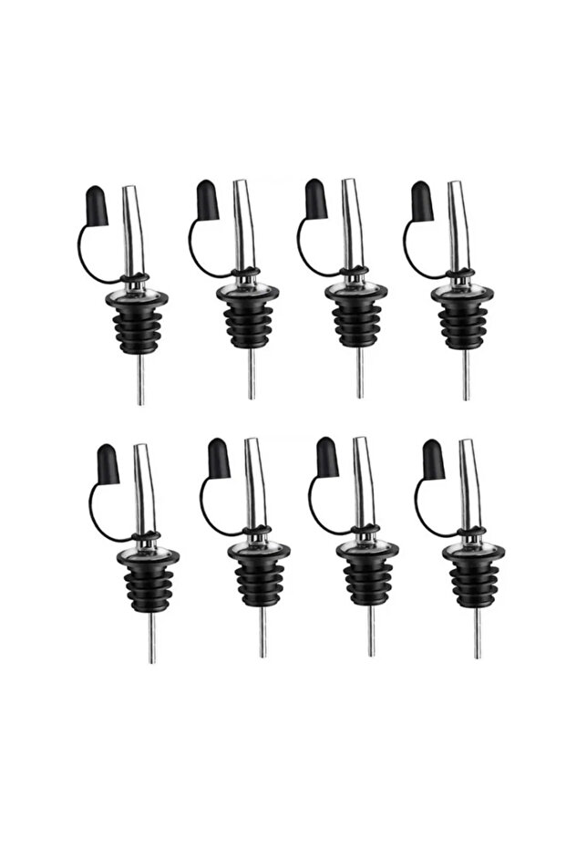 10pcs Stainless Steel Wine Pourer Olive Oil Stopper Cap Dispenser Spout Sauce Vinegar Auto Open Pour