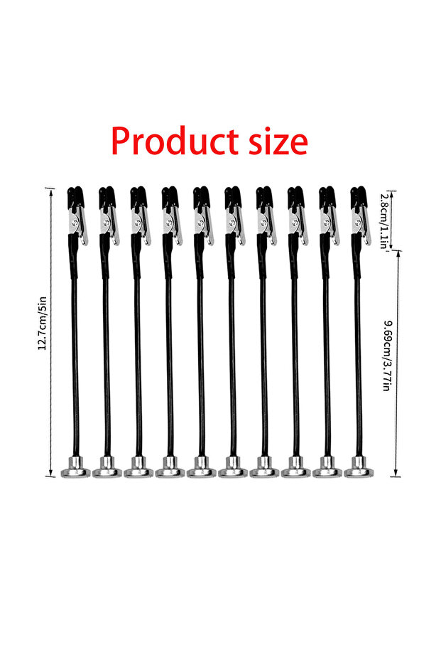 10 Pcs NO box Rafford 12Pcs Bendable Model Painting Alligator Clip Sticks Rubber Tips + Metal Magnet