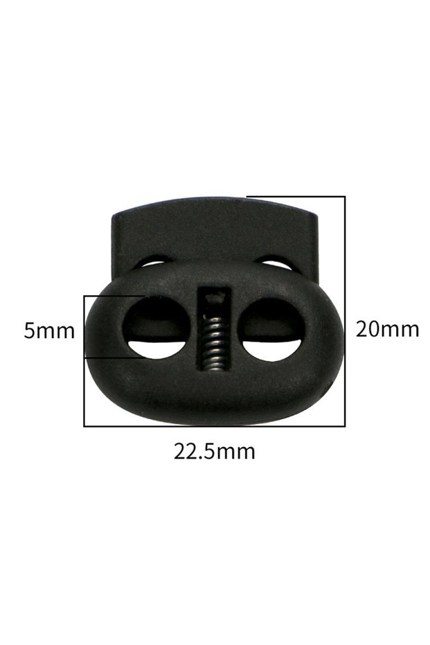 Pig Nose 10Pcs Single/Double Hole Cord Lock Stopper For Sportswear Shoes Backpack Drawstring Paracor