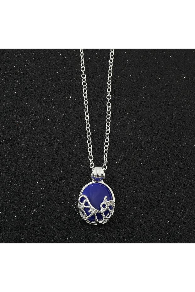 Antique Silver Plated Popular Movie Vampire Diaries Necklace Elena Gilbert Vervain Romantic Crystal