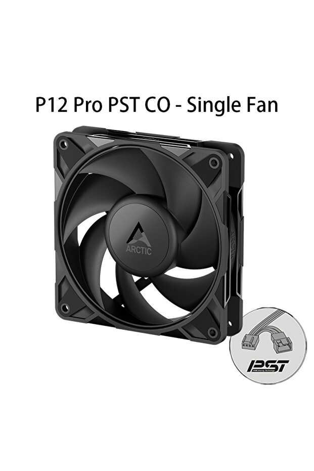 NO RGB black P12 Pro PST CO ARCTIC P12 Pro PST CO 120mm Case Fan Dual Ball Bearing PWM Sharing Techn