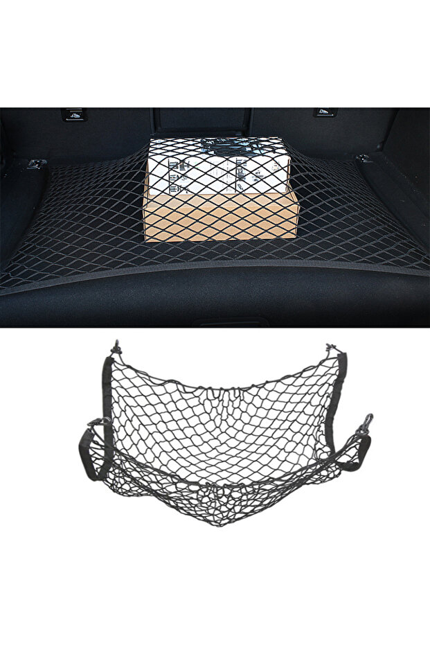 For Audi A4 B9 B8 A3 8Y 8P 8V A5 A6 Q3 Q5 Q7 Car Trunk Net Luggage Nylon Mesh Truck Storage Organize