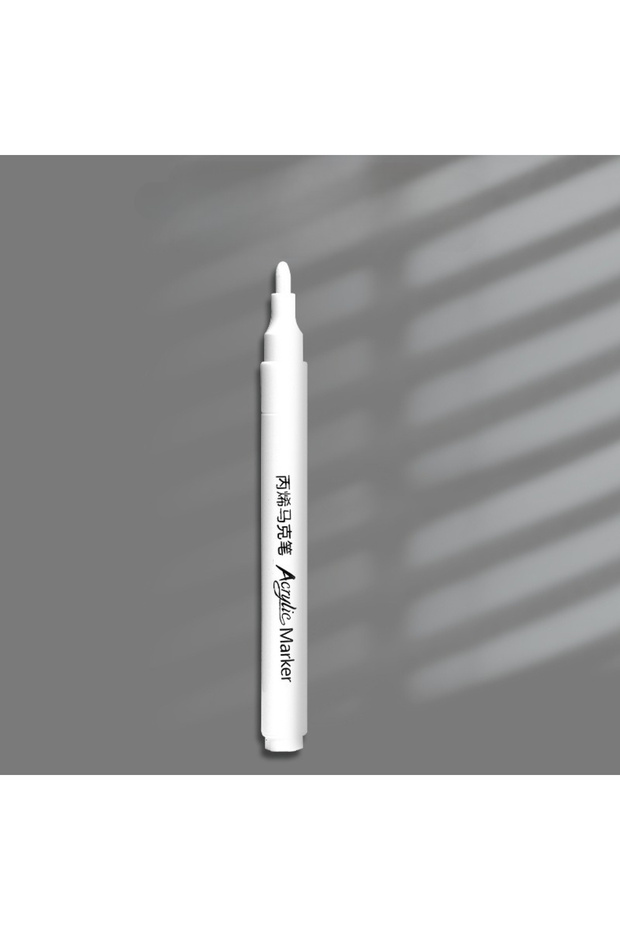 5 pieces 1/3/5 Pcs Student-specific white acrylic marker for sketching, highlighting, and oil-based