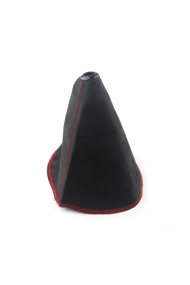 black JDM Style Canvas Universal Shift Lever Knob Boot Cover Alphabet Style Racing Shift Knob Collar