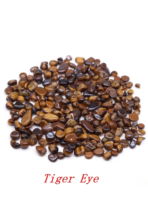 100g Tiger Eye Natural Crystal Gravel Specimen Rose Quartz Amethyst Home Decor Colorful for Aquarium