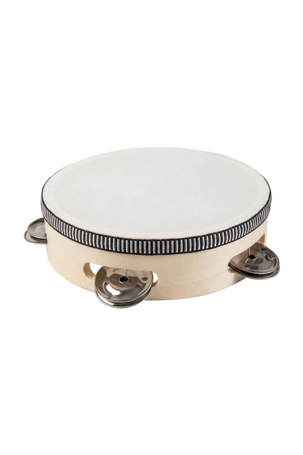 4in 6inch Hand Held Drum Tambourine Drum Metal Jingles Percussion Musical Instrument For KTV Party G