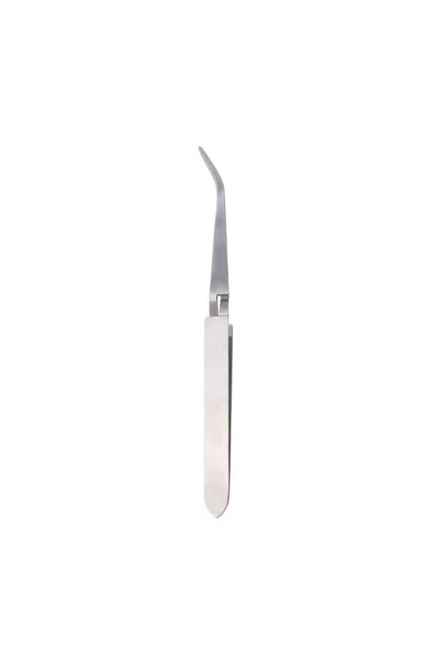 Silver 1Pcs Multifunction Stainless Steel Nail Art Shaping Tweezers Cross Nail Clip Manicure Tools F