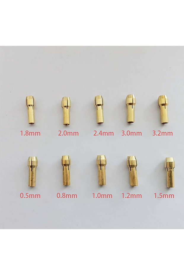 10PCS 10Pcs/set Drill Chucks Adapter 0.5mm-3.2mm Mini Drill Chucks For Dremel Chuck Adapter Micro Co