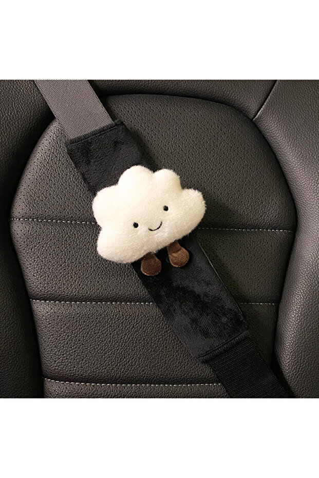 black Cloud Car Styling Seat Belt Cover Shoulder Strap Harness Cushion Cartoon Cloud Car Seatbelt Sh