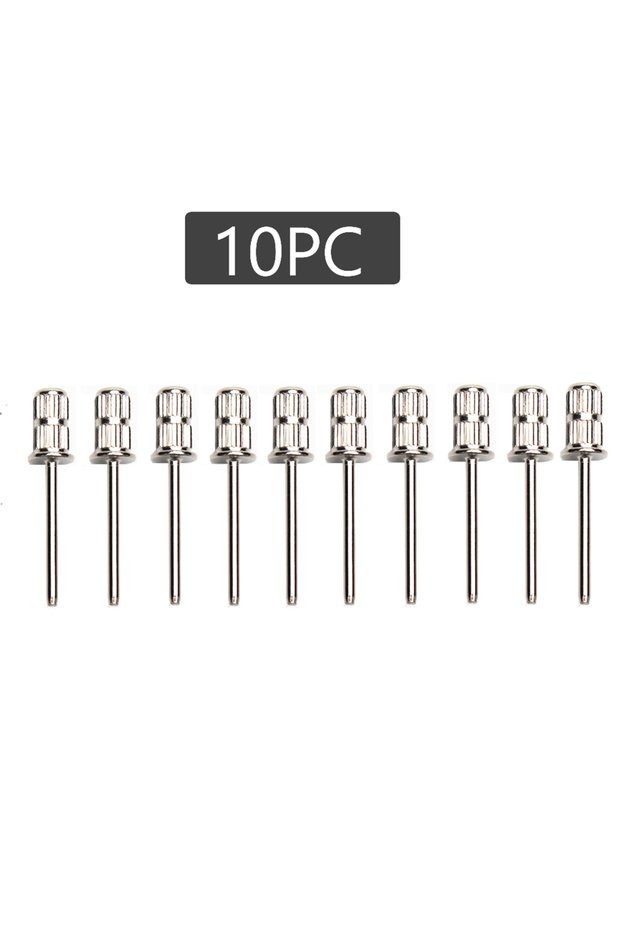 FQQ-10pcs 10pcs Nail Drill Bits Set Nail Sanding Drum 3/32" Shank Mandrel Bit Manicure Pedicure File