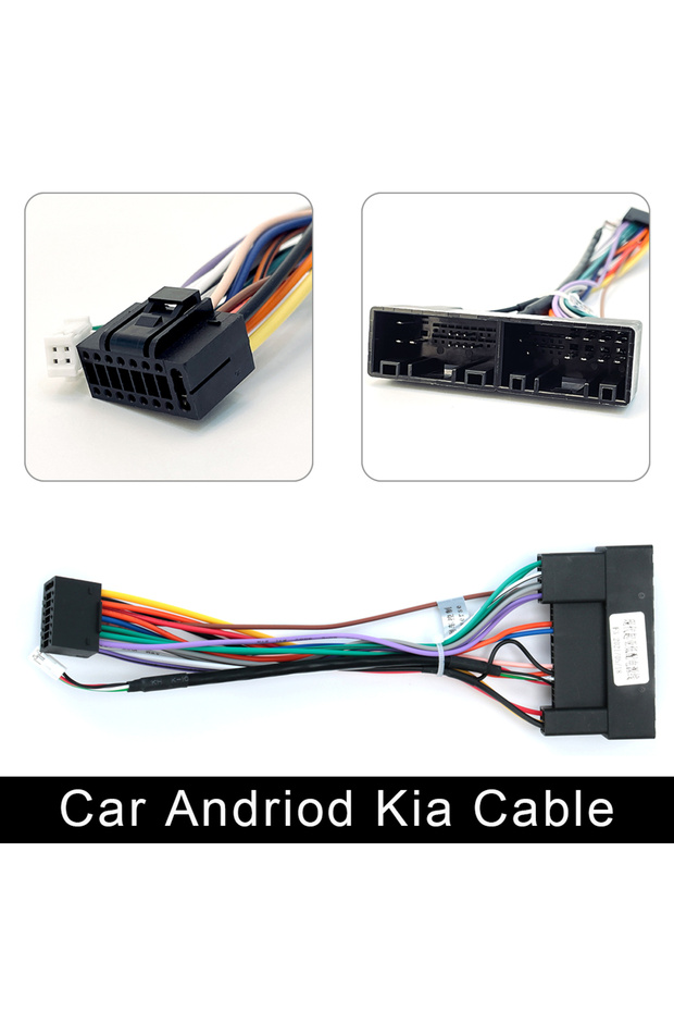 for KIA ISO Cable Car Android Player 2Din Stereo Radio Accessories for Kia Suzuki VW Hyundai Honda T