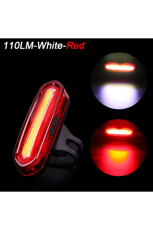 White-Red Bicycle Tail Lamp Waterproof Bicycle Light LED Bike Rear Lights High Bright Night