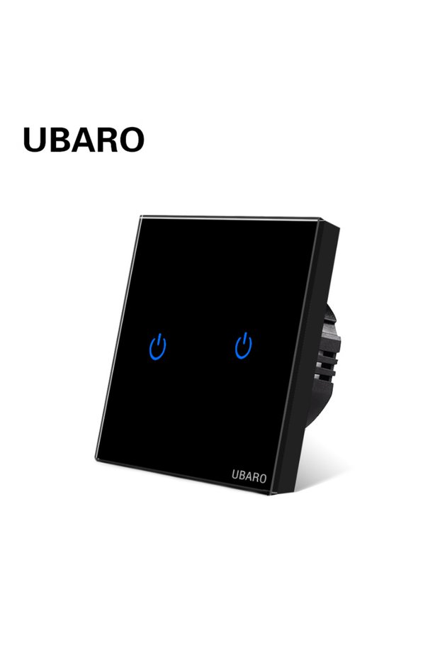 LG-BB2X UBARO Eu Wall Touch Switch Luxury Glass Panel Led Indicator Power Light Sensor Button Live W