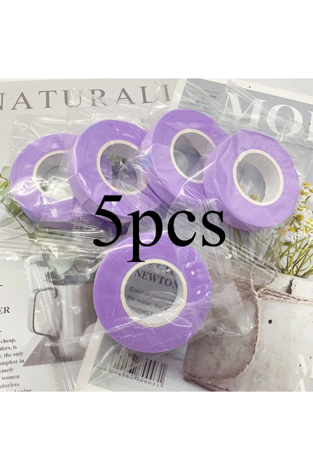 5pcs Purple 5Pcs Micropore Eyelash Tape Lash Extension Supplies Makeup Tools Wholesale Lashes Access