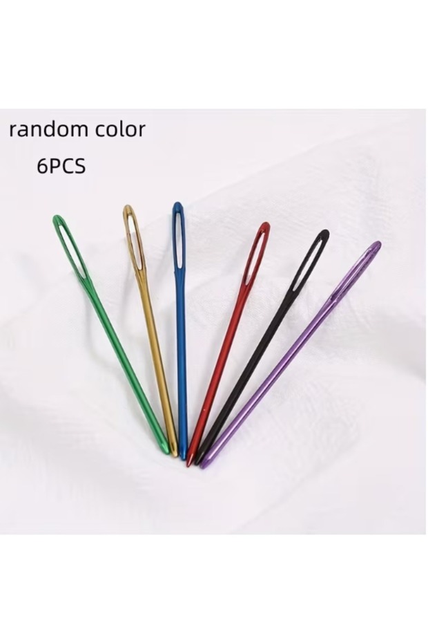 MULTI Knitting Needles Large-Eye Hand Sewing for Sweater Repair, Durable Ergonomic Craft Tools, Colo
