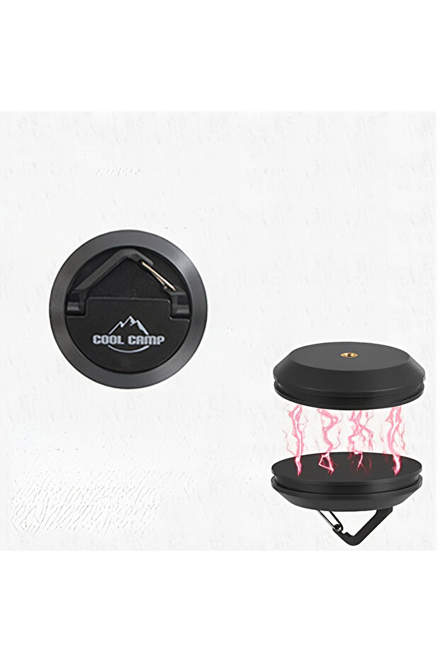 Black Outdoor Magnetic Hooks, No-Drill Magnetic Hanging Cups, Hooks for Camping Awnings, Tents, and