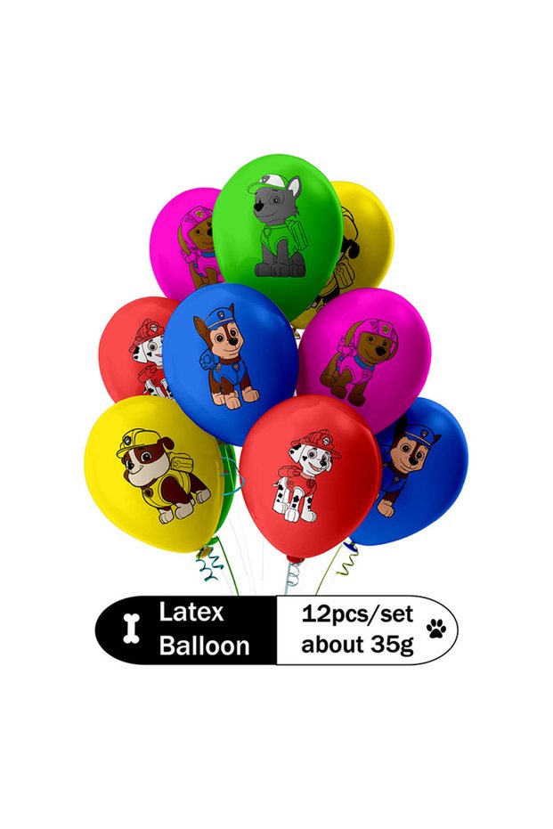 PAW PATROL other Latex balloon 12Pcs Paw Patrol Themed Latex Balloons Cartoon Characters Ryder Chase