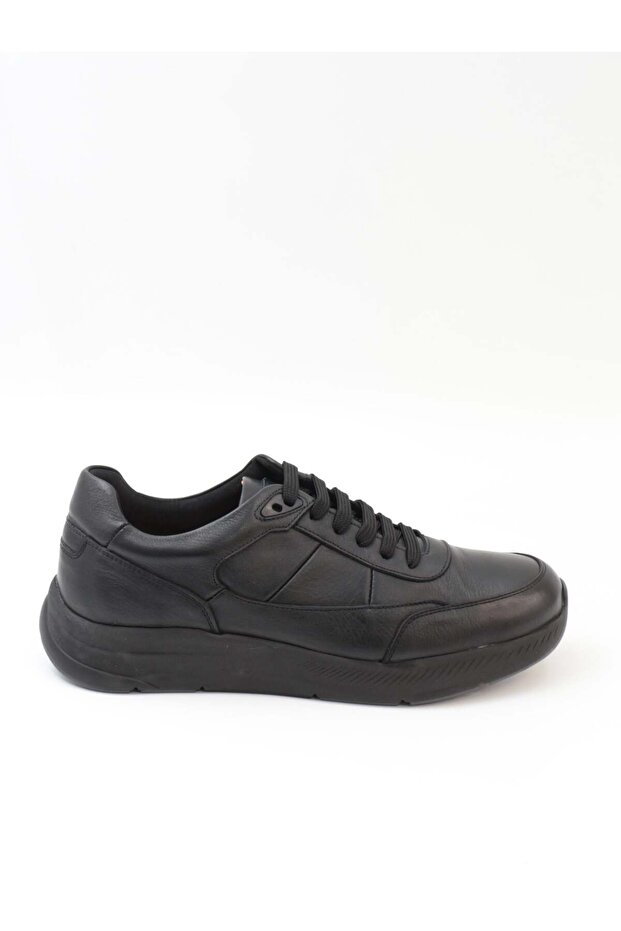 261291 Black Genuine Leather Lace-Up Men's Shoes